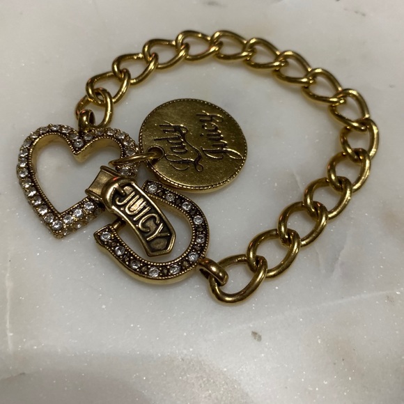 jewelry Juicy Couture gold plated chain link bracelet - Picture 2 of 16